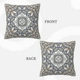 thumbnail image 3 of LNWH Decorative Pillow Covers, Geometric Mandala Flower Square Sofa Decorative Knit Pillow Case, 24"x24", 3 of 8