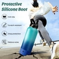 thumbnail image 6 of 40 oz Insulated Water Bottle with Straw & Spout Lid, Stainless Steel Water Bottle for Men Women, Wide Mouth Water Flask - Keep Cold-48H Hot-24H, Leak Proof & BPA-Free, Protective Boot, 6 of 9