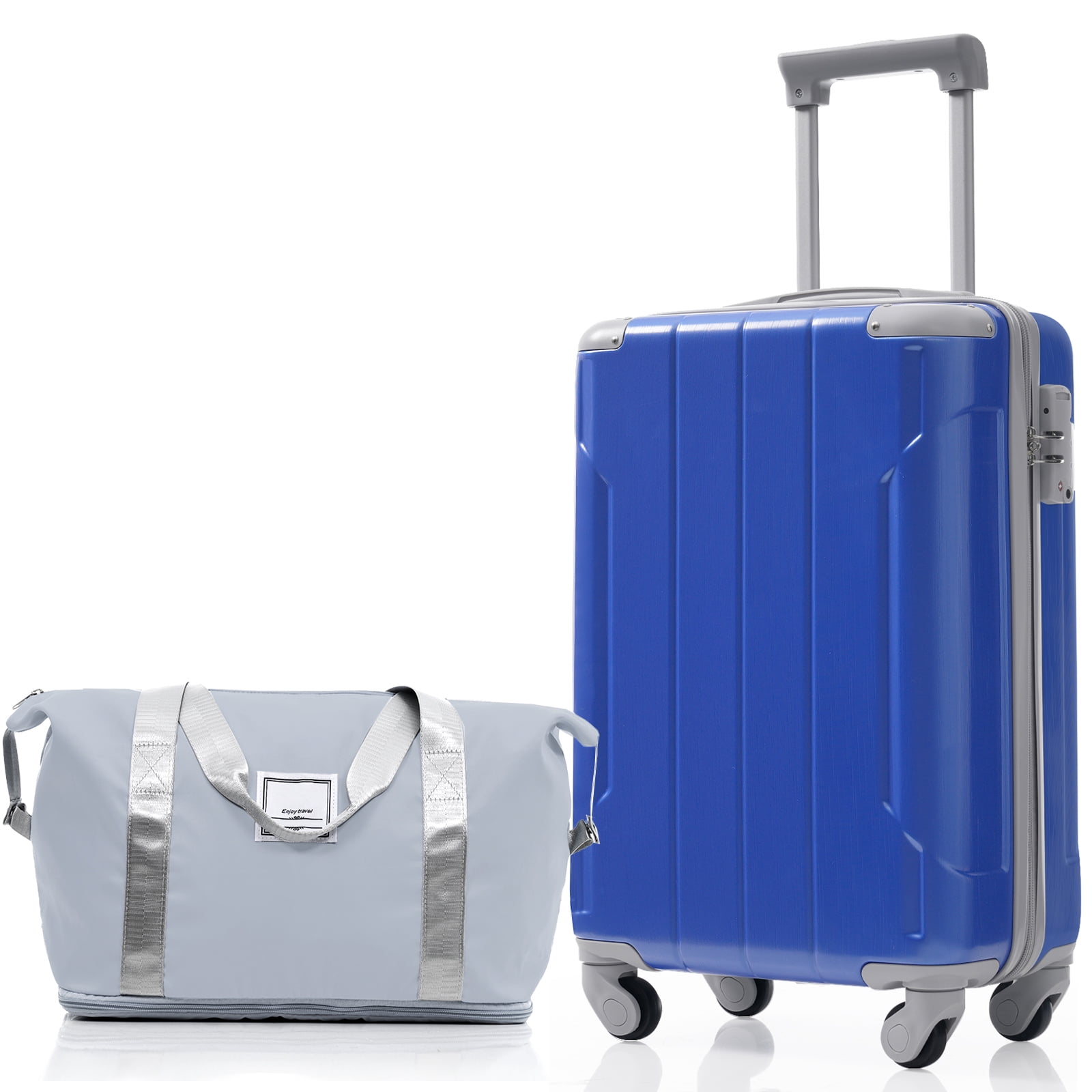 20 Inch Carry On Luggage Set 3 Piece with Spinner Wheels, Lightweight Hardshell ABS Suitcase for Weedend Getaways, Business Travel