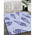 thumbnail image 3 of Ahgly Company Machine Washable Indoor Rectangle Transitional Heavenly Blue Area Rugs, 6' x 9', 3 of 7
