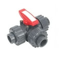 thumbnail image 1 of 1Pcs 3 Way Ball Valve T /L Type Multiple Control Valve Pipe Fittings Garden Irrigation Water Tube Connectors ,Easy to Operate, 1 of 6