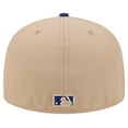 thumbnail image 4 of Men's New Era Khaki Los Angeles Dodgers 59FIFTY Fitted Hat, 4 of 6