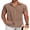 Caramel, variant on COOFANDY Mens Short Sleeve Cuban Guayabera Shirt Casual Summer Beach Button Down Shirts Resort Vacation Shirts
