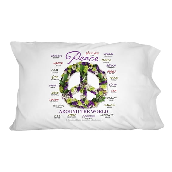 How You Say Spell Peace Around World Novelty Bedding Pillowcase