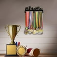 thumbnail image 6 of Urban Cycling Medal Display Hanger Wall Mounted Tiered Medal Rack Sports Cycling Medal Hangers Personalized Ribbon Display Racks for Living Room Bedroom Gym Stadium, 6 of 7