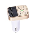 thumbnail image 2 of Adaptador De Transmisor Fm Para Automóvil Cargador de coche de llamada 12V-24V Adaptador de coche de radio M con pantalla digital Oro Sywqhk Accesorios para autos y motos, 2 of 2