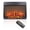 Antique Black 08, variant on 23 inch Electric Fireplace Insert Ultra Thin with Log Set & Realistic Flame, Remote Control Timer, Overheat Protection for TV Stand or Freestanding Use, Antique Black