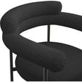 thumbnail image 4 of Meridian Furniture Blake Black Boucle Fabric Counter Stool (Set of 2), 4 of 8
