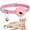 Pink, variant on SENHAWK Reflective AirTag Cat Collar with Bell, Breakaway Safety Collar with Waterproof Silicone Holder, Adjustable Nylon Pet Tracking Collar Compatible with Apple AirTag for Cats, Neck 7.9-13in