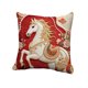 thumbnail image 2 of Year Of The Horses Themed Decorative Pillow Cover With Festive Red Print Suitable For Living Room Sofa Car Or Bedside Use, 2 of 6