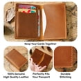 thumbnail image 4 of HIFA Vintage Leather Wallet for men, Mens Wallet – Soft Touch Rustic Leather, 5 Card Pockets (4 Inside, 1 Outside), Compact Convenience and Ideal Gift - Men's Wallet, 4 of 9