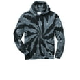 thumbnail image 5 of Port & Company Tie Dye Pullover Hooded Sweatshirt-M (Black), 5 of 6