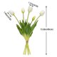 thumbnail image 5 of Ramo de tulipanes artificiales de 5 cabezas, tallo largo de 15,7 pulgadas, tacto real, para arreglos florales de primavera, decoración de bodas y casas de campo., 5 of 7