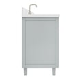 thumbnail image 7 of ARIEL Monroe 61 Inch Single Rectangle Sink Bathroom Vanity With Pure White Quartz Countertop 1.5 Inch Edge In Grey, 7 of 7