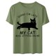 thumbnail image 4 of Camiseta de manga corta con estampado de animales y cuello redondo suelto a la moda de verano para mujer Pompotops hfajkhk134378, 4 of 7