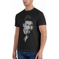 thumbnail image 4 of Shah Rukh Khan Man's T Shirt Summer O-Neck Short Sleeve Classic Cotton Tops, 4 of 7