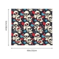thumbnail image 3 of Pofeuu rock record Skull artist Print Wall Tapestry Decoration Wall Hanging Tapestry 60 x 51 Inch, 3 of 6