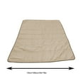 thumbnail image 4 of Yhmxh Cooling Blanket for All Seasons - Quilt-Bedding-Coverlet-Lightweight Soft Blanket Machine Washable, Ultra Soft, Lightweight - Washed, Detailed Stitching - 58.5*78in - Brown, 4 of 4