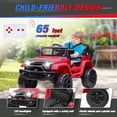 thumbnail image 6 of Clovercat 12v 7 Hours Powered Kids Ride on Toys Truck Car with Parent Remote Control, Bluetooth Music, Spring Suspension, Led Lights, Red - Perfect for Back to School Supplies, 6 of 8