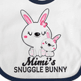 thumbnail image 4 of Inktastic Mimis Snuggle Bunny Easter Girls Baby Bib, 4 of 4
