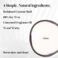 Frezco Unscented Scented Reclaimed Coconut Shell Candle 100 Natural