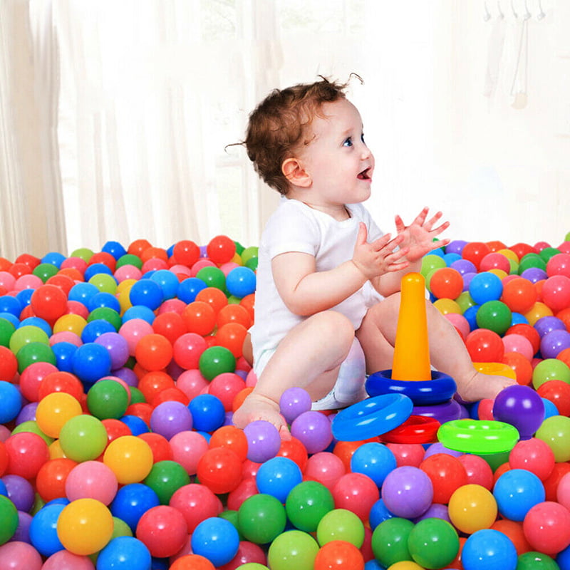 Plastic soft Balls for Children For Ball Pits Kids Multi Coloured Toys Play Pool 
