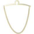 thumbnail image 1 of GFDYREE Men's Tie Chain Gold Silver Black Tie Clips Link Chain Cravat Collar Pins with Gift Box, 1 of 6