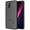 Black, variant on Case with Stand for T-Mobile REVVL 6X Pro 5G (2023) / REVVL 6 Pro 5G (2022), Nakedcellphone [Grid Texture] Slim Hard Shell Phone Protector Cover with Kickstand