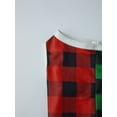 thumbnail image 5 of Family Matching Christmas Pajamas Reindeer Long Sleeve Tops Plaid Pants, 5 of 9