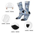 thumbnail image 5 of Honeii Paisley Floral Branches Print Adult Socks,Crew Socks,Casual Calf Socks,Daily Wear Socks for Men & Women, Perfect for Sports, Casual and Everyday Use, 5 of 6