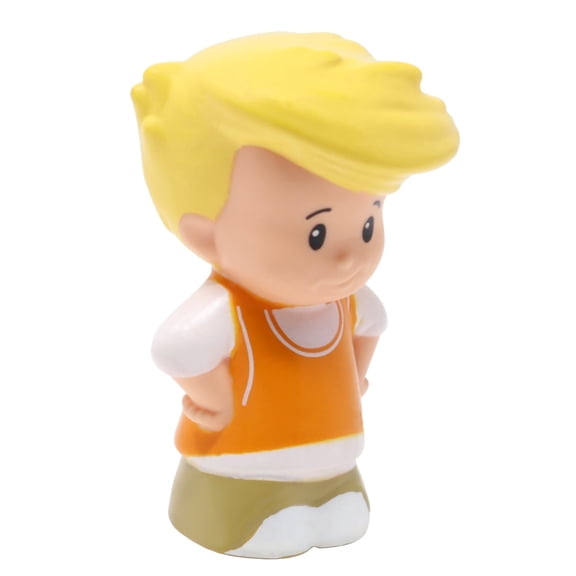 Replacement Part for Collectible Fisher-Price Little People Lil Movers Airplane Playset BLR84 - Replacement Eddie Figure in Orange Vest