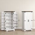 thumbnail image 3 of HOMCOM Kitchen Pantry Cabinet with Adjustable Shelves Storage Cabinet White, 3 of 10