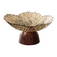 thumbnail image 1 of Bandeja para frutero con pedestal, ligera, moderna y multiusos, para frutos secos. oro, 1 of 8