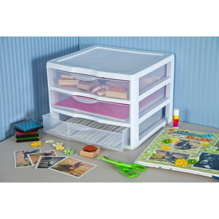 Sterilite, Wide 3 Drawer Unit