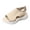 Beige, variant on Womens Athletic Orthopedic Walking Sandals Lightweight Comfortable Mesh Knit Wedge Slingback Slip on Gladiator Shoes Summer Breathable Sneakers Black Size 9