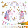 thumbnail image 5 of Unicorn Wall Decal Stickers, Large Size Unicorn Rainbow Wall Decor, 5 of 5