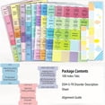 thumbnail image 2 of Index Tabs for DSM-5-TR, DSM-5, Works for The Latest DSM-V-TR Version, 100 Tabs in Total, Colour-Coded and Laminated, with Alignment Guide-Solid Colors, 2 of 8