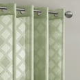 thumbnail image 2 of Home Essence Prism Geometric Jacquard Sheer Window Panel Single, Green, 54” x 84”, 2 of 6