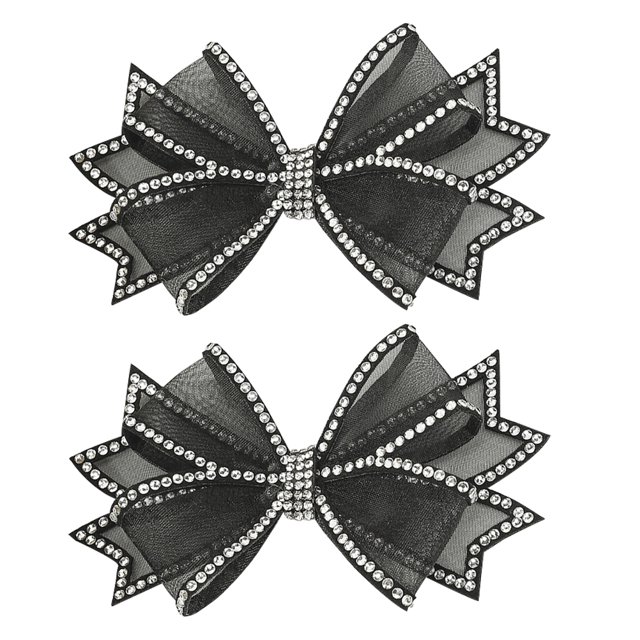 1 Paire de Breloques Chaussures Nœud Papillon Décorations en Strass pour Mariages et Projets DIY