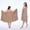 Brown, variant on Women’s Adjustable Wearable Bath Towel Wrap with Pockets and Secure Fit — Versatile Lounge, Beach Cover-Up, and Spa Robe for Comfortable All-Day Wear(Brown)