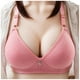 thumbnail image 1 of Gibobby Brasier deportivo mujer Ropa interior francesa sin anillo de para mujer, sujetador en forma de U con espalda abierta grande y espalda abierta(Marrón,42), 1 of 5