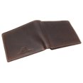 thumbnail image 6 of MARSHAL Personalized Date Men's RFID Blocking Genuine Leather Bifold Multi-Card Center Flap Wallet RHU Brown, 6 of 6