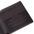 thumbnail image 2 of FeiYen Personalized Engraved Leather Wallet for Son from Mom Mother - Christmas Birthday Graduation Wedding Adult Gift - Never Forget That I Love You - Mens Love Message Bifold Wallets for Him, 2 of 5