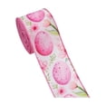 thumbnail image 6 of Easter Ribbon, Spring Decorative Ribbon With Bunny Print, Diy Craft Ribbon For Gift Wrapping Bows Floral Arrangements(F), 6 of 6