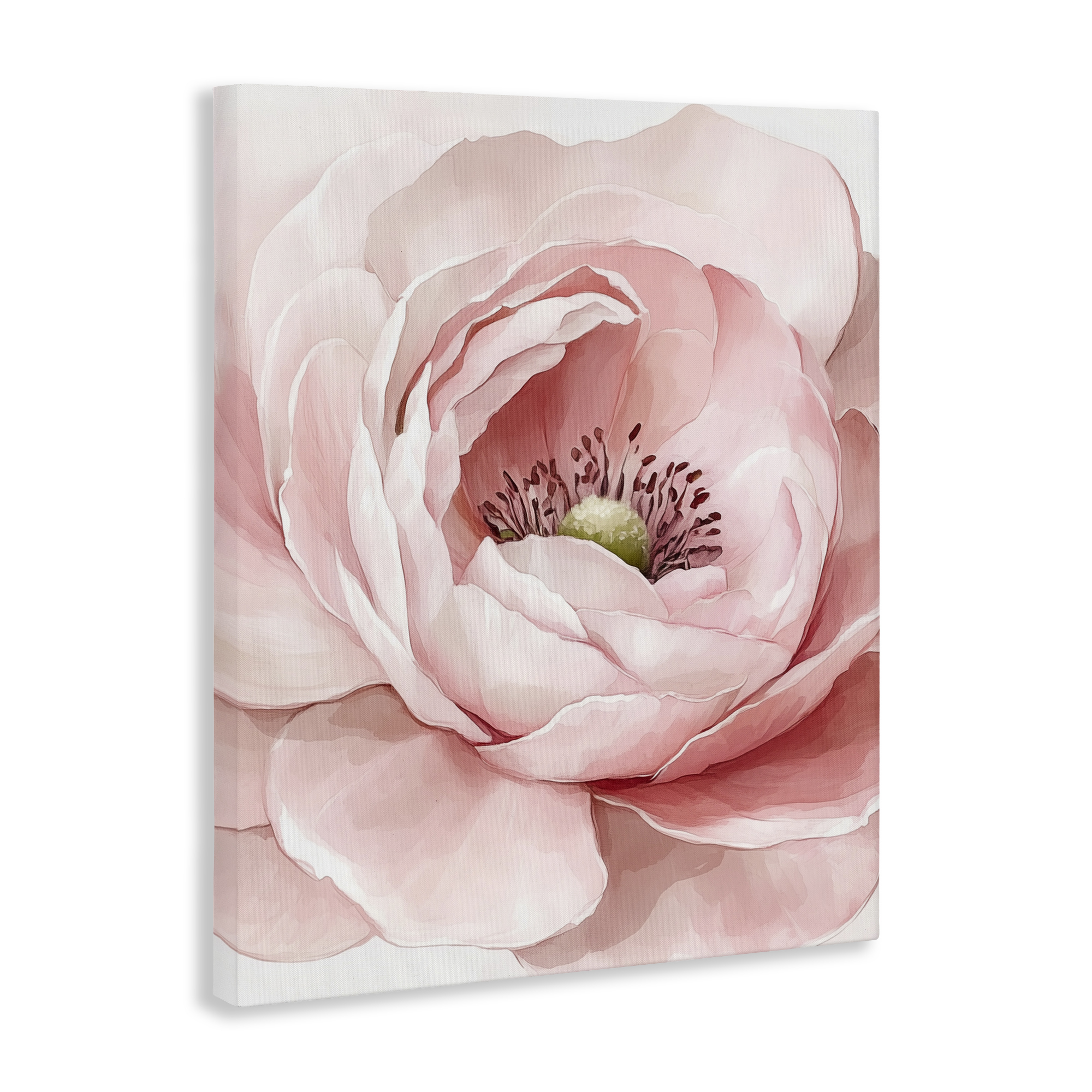 Fresh Rosy Close Up Petals Canvas Wall Art, design by Christine Simpson Art