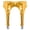 Gold, variant on Fldy Womens Shiny Metallic Garter Belt with Metal Duck-Mouth Clips for High Stockings Suspender Green One Size