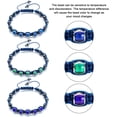 thumbnail image 3 of Adjustable Mood Bracelet for Women 2 Pieces Dazzling Shimmer Color Changing Beads Based on Emotions Thermochromic Bead Bracelets for Kids and Adult, 3 of 7