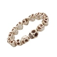 thumbnail image 4 of 2 conjuntos de joyas que hacen collar pulsera brazaletes artesanías en forma de cráneo conjuntos de cuentas, 4 of 6