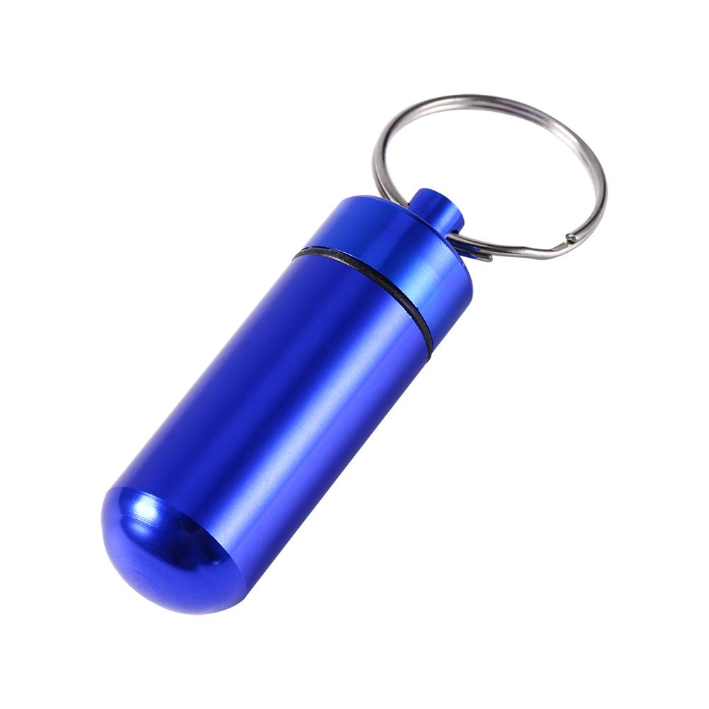 LYUMO Travel Pill Box WaterProof Mini Keychain Tablet Storage Box Case