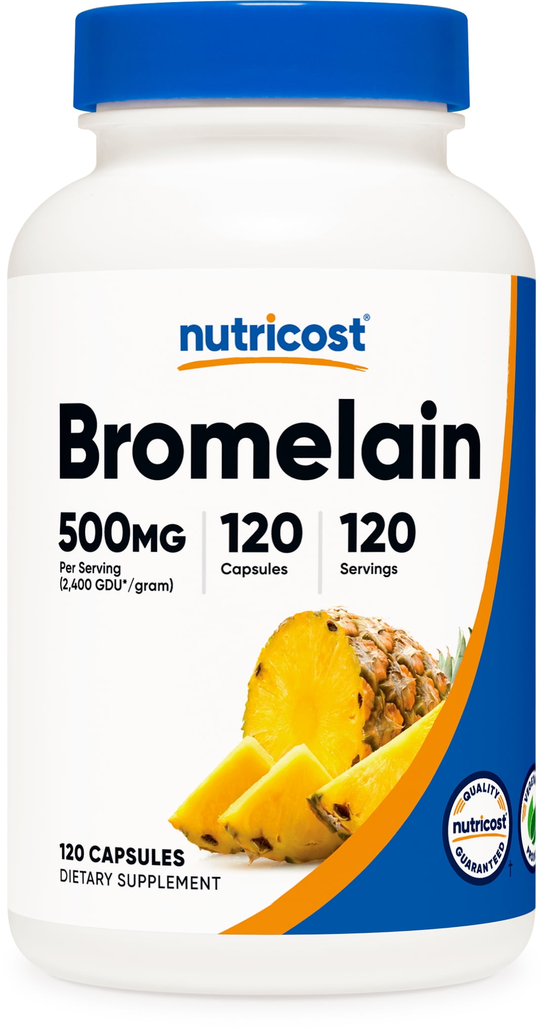 Nutricost Bromelain Supplement 500mg, 120 Vegetarian Capsules